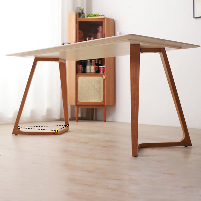 Contemporary Solid Wood Dinette Set with Rectangle Table Dining Room Set for Restaurant Clearhalo 'Dining Room Sets' 'Dining Tables & Seating' 'dining_room_set' 'furn' 'furn_dining_room_set' 'Furniture' 'furniture_dining_room_set' 'Kitchen & Dining Furniture' 'kitchen&dining_furn' 'kitchen' 3485345