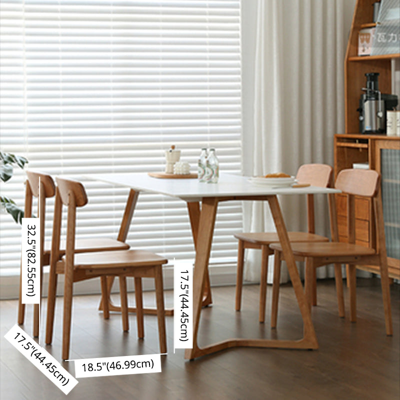 Contemporary Solid Wood Dinette Set with Rectangle Table Dining Room Set for Restaurant Clearhalo 'Dining Room Sets' 'Dining Tables & Seating' 'dining_room_set' 'furn' 'furn_dining_room_set' 'Furniture' 'furniture_dining_room_set' 'Kitchen & Dining Furniture' 'kitchen&dining_furn' 'kitchen' 3485355