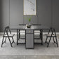Modern Style Traditional Height Dining Set with Drop Leaf Table and Trestle Base for Home Use Clearhalo 'Dining Room Sets' 'Dining Tables & Seating' 'dining_room_set' 'furn' 'furn_dining_room_set' 'Furniture' 'furniture_dining_room_set' 'Kitchen & Dining Furniture' 'kitchen&dining_furn' 'kitchen' 3485379