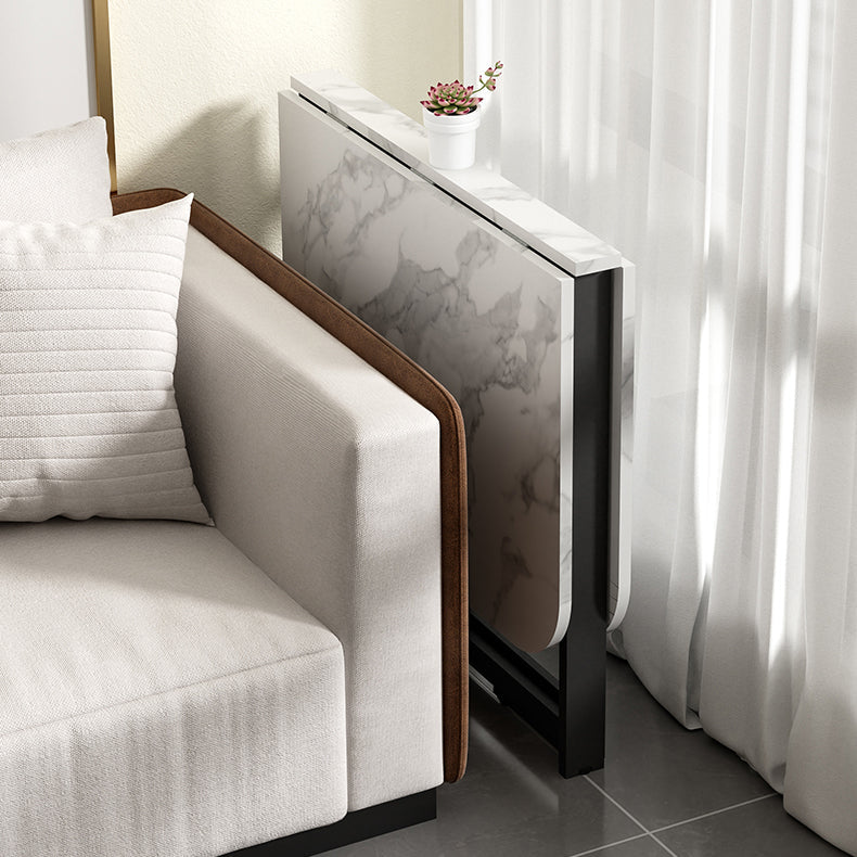 Contemporary Style Traditional Height Dining Set with Foldable Table and Trestle Base Clearhalo 'Dining Room Sets' 'Dining Tables & Seating' 'dining_room_set' 'Furniture' 'furniture_dining_room_set' 'Kitchen & Dining Furniture' 'kitchen&dining_furn' 'kitchen' 3485460