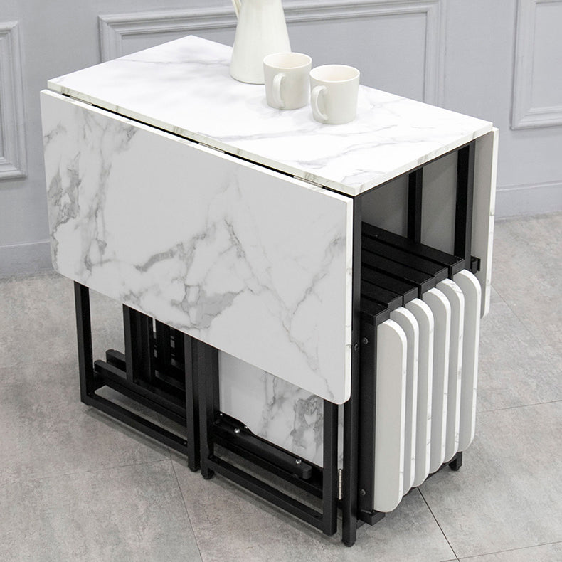 Modern Style Traditional Height Dining Set with Removable Leaf Table and Trestle Base Clearhalo 'Dining Room Sets' 'Dining Tables & Seating' 'dining_room_set' 'Furniture' 'furniture_dining_room_set' 'Kitchen & Dining Furniture' 'kitchen&dining_furn' 'kitchen' 3485476