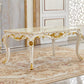 Victorian Style Marble Dining Set with Yellow Table and 4 White Legs Base for Home Use Clearhalo 'Dining Room Sets' 'Dining Tables & Seating' 'dining_room_set' 'furn' 'furn_dining_room_set' 'Furniture' 'furniture_dining_room_set' 'Kitchen & Dining Furniture' 'kitchen&dining_furn' 'kitchen' 3485530