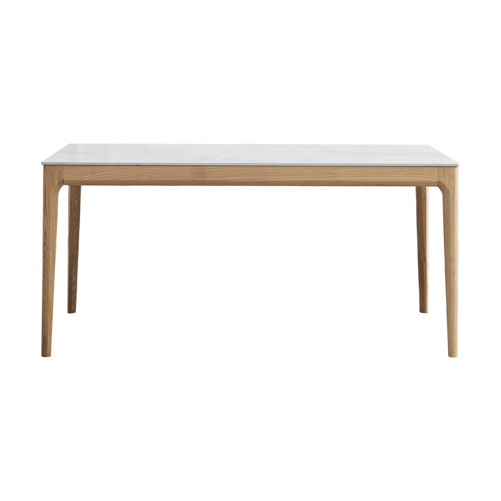 Dining Room Set Minimalist with Solid Wood Table and Upholstered Chairs Clearhalo 'Dining Room Sets' 'Dining Tables & Seating' 'dining_room_set' 'furn' 'furn_dining_room_set' 'Furniture' 'furniture_dining_room_set' 'Kitchen & Dining Furniture' 'kitchen&dining_furn' 'kitchen' 3485578