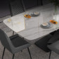 Minimalist Dining Set with Sintered Stone Dining Table and Upholstered Chairs Clearhalo 'Dining Room Sets' 'Dining Tables & Seating' 'dining_room_set' 'furn' 'furn_dining_room_set' 'Furniture' 'furniture_dining_room_set' 'Kitchen & Dining Furniture' 'kitchen&dining_furn' 'kitchen' 3485625