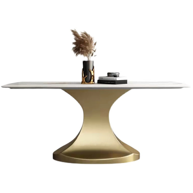 Minimalist Style Table Set with Rectangle Shape Table and Upholstered Chairs Clearhalo 'Dining Room Sets' 'Dining Tables & Seating' 'dining_room_set' 'furn' 'furn_dining_room_set' 'Furniture' 'furniture_dining_room_set' 'Kitchen & Dining Furniture' 'kitchen&dining_furn' 'kitchen' 3485635