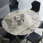 Foldable Round Sintered Stone Dining Table of 5/7 with Metal Base Nordic Dining Set for Restaurant Clearhalo 'Dining Room Sets' 'Dining Tables & Seating' 'dining_room_set' 'furn' 'furn_dining_room_set' 'Furniture' 'furniture_dining_room_set' 'Kitchen & Dining Furniture' 'kitchen&dining_furn' 'kitchen' 3485659