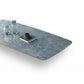 Blue Rectangle Sintered Stone Dining Table for 4/6 with Glass Base Dining Set for Restaurant Clearhalo 'Dining Room Sets' 'Dining Tables & Seating' 'dining_room_set' 'furn' 'furn_dining_room_set' 'Furniture' 'furniture_dining_room_set' 'Kitchen & Dining Furniture' 'kitchen&dining_furn' 'kitchen' 3485693