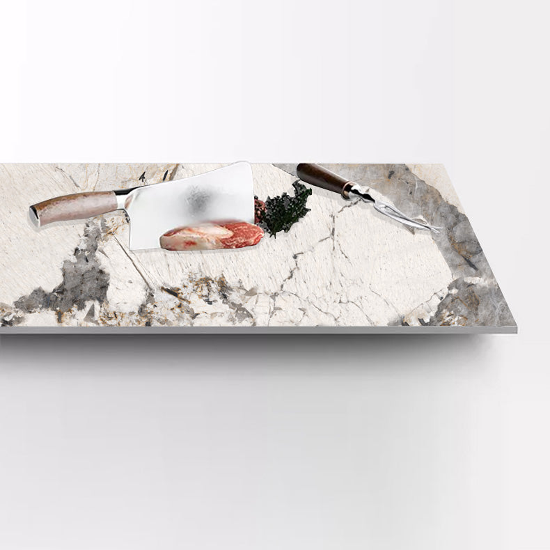 Minimalist Rectangle Sintered Stone Dining Table of 5/7 with Pedestal Base Dining Set for Restaurant Clearhalo 'Dining Room Sets' 'Dining Tables & Seating' 'dining_room_set' 'furn' 'furn_dining_room_set' 'Furniture' 'furniture_dining_room_set' 'Kitchen & Dining Furniture' 'kitchen&dining_furn' 'kitchen' 3485718