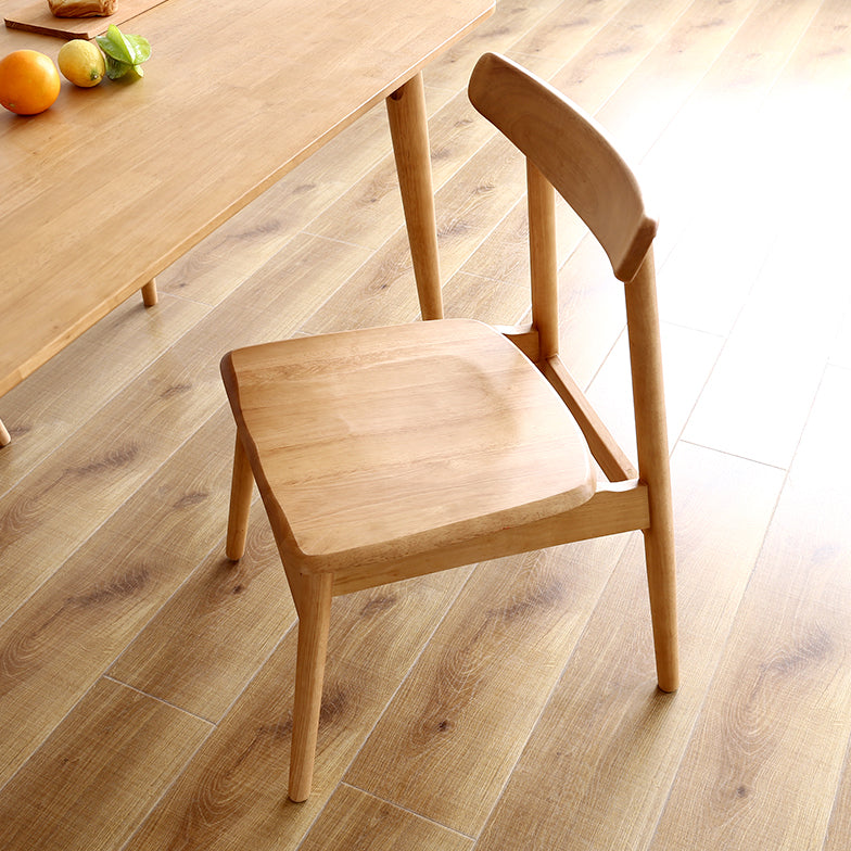 Minimalist Standard Khaki Dining Set Rectangle Shape Solid Wood Dining Set with 4 Legs Base Clearhalo 'Dining Room Sets' 'Dining Tables & Seating' 'dining_room_set' 'furn' 'furn_dining_room_set' 'Furniture' 'furniture_dining_room_set' 'Kitchen & Dining Furniture' 'kitchen&dining_furn' 'kitchen' 3485766