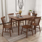 Modern Khaki Rectangle Shape Dining Set Solid Wood Standard Dining Set for Kitchen Walnut 7 Piece Set Clearhalo 'Dining Room Sets' 'Dining Tables & Seating' 'dining_room_set' 'furn' 'furn_dining_room_set' 'Furniture' 'furniture_dining_room_set' 'Kitchen & Dining Furniture' 'kitchen&dining_furn' 'kitchen' 3485778