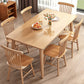 Minimalist Khaki Standard Dining Set Solid Wood Rectangle Shape Dining Set with 4 Legs Table 7 Piece Set Clearhalo 'Dining Room Sets' 'Dining Tables & Seating' 'dining_room_set' 'furn' 'furn_dining_room_set' 'Furniture' 'furniture_dining_room_set' 'Kitchen & Dining Furniture' 'kitchen&dining_furn' 'kitchen' 3485825