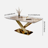 Modern Gray Kitchen Dining Set Sintered Stone Rectangle Shape Dining Set with Pedestal Clearhalo 'Dining Room Sets' 'Dining Tables & Seating' 'dining_room_set' 'furn' 'furn_dining_room_set' 'Furniture' 'furniture_dining_room_set' 'Kitchen & Dining Furniture' 'kitchen&dining_furn' 'kitchen' 3485859