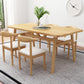 Modern Fixed Solid Wood Dining Room Table with 4 Wood Legs Kitchen Dining Set Clearhalo 'Dining Room Sets' 'Dining Tables & Seating' 'dining_room_set' 'furn' 'furn_dining_room_set' 'Furniture' 'furniture_dining_room_set' 'Kitchen & Dining Furniture' 'kitchen&dining_furn' 'kitchen' 3485878