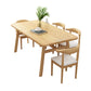 Modern Fixed Solid Wood Dining Room Table with 4 Wood Legs Kitchen Dining Set Clearhalo 'Dining Room Sets' 'Dining Tables & Seating' 'dining_room_set' 'furn' 'furn_dining_room_set' 'Furniture' 'furniture_dining_room_set' 'Kitchen & Dining Furniture' 'kitchen&dining_furn' 'kitchen' 3485881