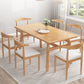 Contemporary Fixed Solid Wood Dining Room Table with 4 Solid Wood Legs Kitchen Dining Set 55.1"L x 31.5"W x 29.5"H 7 Piece Set Clearhalo 'Dining Room Sets' 'Dining Tables & Seating' 'dining_room_set' 'furn' 'furn_dining_room_set' 'Furniture' 'furniture_dining_room_set' 'Kitchen & Dining Furniture' 'kitchen&dining_furn' 'kitchen' 3485889