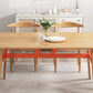 Contemporary Fixed Solid Wood Dining Room Table with 4 Solid Wood Legs Kitchen Dining Set Clearhalo 'Dining Room Sets' 'Dining Tables & Seating' 'dining_room_set' 'furn' 'furn_dining_room_set' 'Furniture' 'furniture_dining_room_set' 'Kitchen & Dining Furniture' 'kitchen&dining_furn' 'kitchen' 3485893