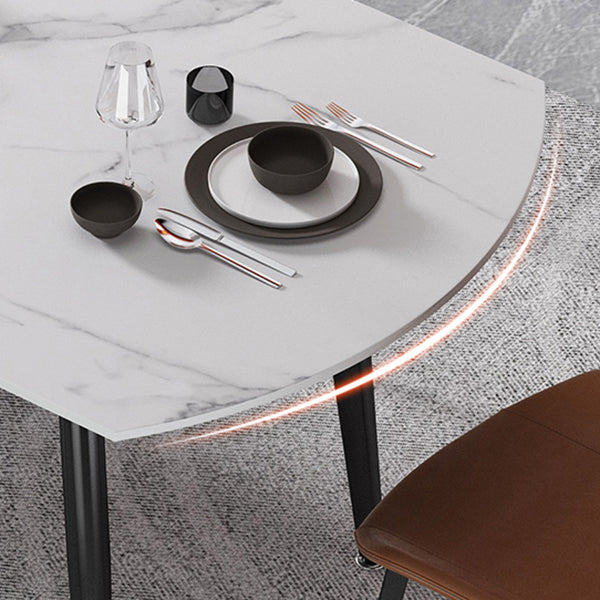 Modern Standard Sintered Stone Top Dining Room Set of 4 Legs Base for Kitchen Table Set Clearhalo 'Dining Room Sets' 'Dining Tables & Seating' 'dining_room_set' 'furn' 'furn_dining_room_set' 'Furniture' 'furniture_dining_room_set' 'Kitchen & Dining Furniture' 'kitchen&dining_furn' 'kitchen' 3485929