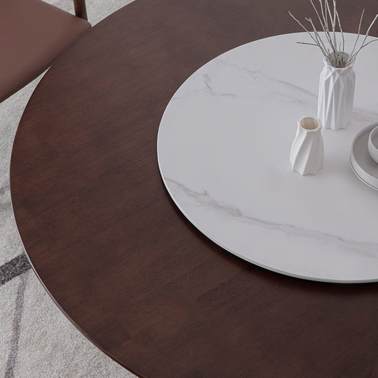 Traditional Standard Sintered Stone Top Dining Room Set of Round Shape for Kitchen Table Set Clearhalo 'Dining Room Sets' 'Dining Tables & Seating' 'dining_room_set' 'furn' 'furn_dining_room_set' 'Furniture' 'furniture_dining_room_set' 'Kitchen & Dining Furniture' 'kitchen&dining_furn' 'kitchen' 3485939