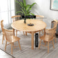 Modern Solid Wood Round Dining Room Set Space-Saving Design Dining Table Furniture Clearhalo 'Dining Room Sets' 'Dining Tables & Seating' 'dining_room_set' 'furn' 'furn_dining_room_set' 'Furniture' 'furniture_dining_room_set' 'Kitchen & Dining Furniture' 'kitchen&dining_furn' 'kitchen' 3485989