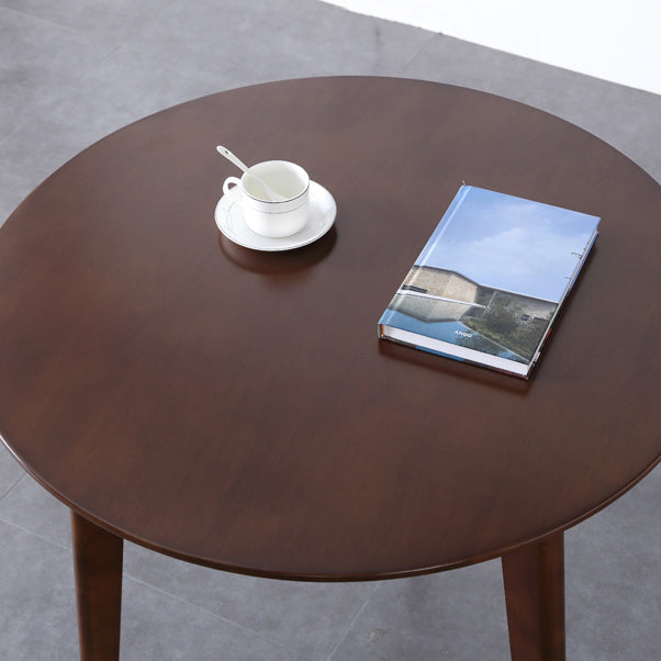 Modern Style Solid Wood Brown Dining Room Set with Round Table Formal Dining Table Furniture Clearhalo 'Dining Room Sets' 'Dining Tables & Seating' 'dining_room_set' 'furn' 'furn_dining_room_set' 'Furniture' 'furniture_dining_room_set' 'Kitchen & Dining Furniture' 'kitchen&dining_furn' 'kitchen' 3486012