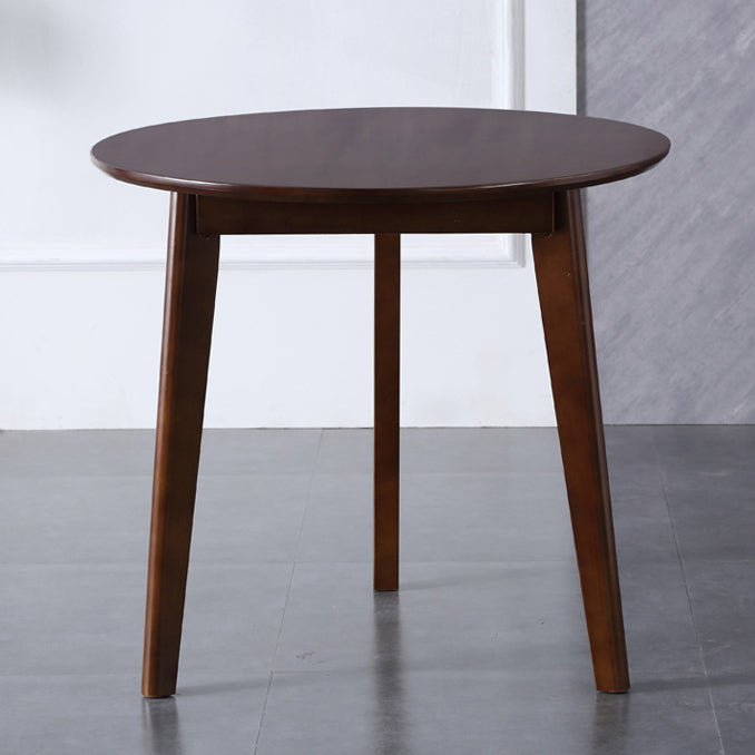 Modern Style Solid Wood Brown Dining Room Set with Round Table Formal Dining Table Furniture Clearhalo 'Dining Room Sets' 'Dining Tables & Seating' 'dining_room_set' 'furn' 'furn_dining_room_set' 'Furniture' 'furniture_dining_room_set' 'Kitchen & Dining Furniture' 'kitchen&dining_furn' 'kitchen' 3486021