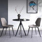 Modern Style Sintered Stone Black Dining Room Set with Round Table Formal Dining Table Furniture Clearhalo 'Dining Room Sets' 'Dining Tables & Seating' 'dining_room_set' 'furn' 'furn_dining_room_set' 'Furniture' 'furniture_dining_room_set' 'Kitchen & Dining Furniture' 'kitchen&dining_furn' 'kitchen' 3486038