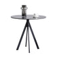 Modern Style Sintered Stone Black Dining Room Set with Round Table Formal Dining Table Furniture Clearhalo 'Dining Room Sets' 'Dining Tables & Seating' 'dining_room_set' 'furn' 'furn_dining_room_set' 'Furniture' 'furniture_dining_room_set' 'Kitchen & Dining Furniture' 'kitchen&dining_furn' 'kitchen' 3486044