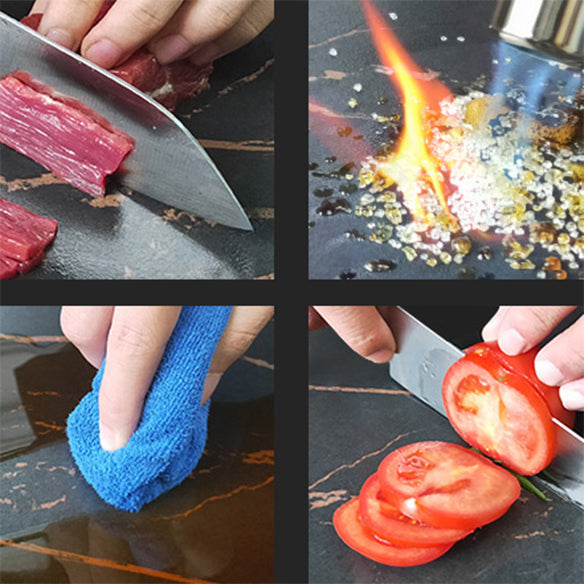 Modern Style Sintered Stone Black Dining Room Set with Round Table Formal Dining Table Furniture Clearhalo 'Dining Room Sets' 'Dining Tables & Seating' 'dining_room_set' 'furn' 'furn_dining_room_set' 'Furniture' 'furniture_dining_room_set' 'Kitchen & Dining Furniture' 'kitchen&dining_furn' 'kitchen' 3486045