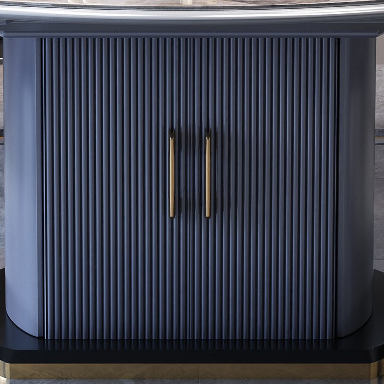 Foldable Modern Sintered Stone Dining Room Set with Round Top and Pedestal Base Furniture Clearhalo 'Dining Room Sets' 'Dining Tables & Seating' 'dining_room_set' 'furn' 'furn_dining_room_set' 'Furniture' 'furniture_dining_room_set' 'Kitchen & Dining Furniture' 'kitchen&dining_furn' 'kitchen' 3486085