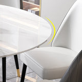 Modern Foldable Sintered Stone Dining Room Set with Black Base Dining Furniture for Home Use Clearhalo 'Dining Room Sets' 'Dining Tables & Seating' 'dining_room_set' 'furn' 'furn_dining_room_set' 'Furniture' 'furniture_dining_room_set' 'Kitchen & Dining Furniture' 'kitchen&dining_furn' 'kitchen' 3486099