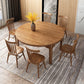 Modern Kitchen Wooden Dining Furniture Set with Round Table Formal Dining Room Table Set 7 Piece Set Clearhalo 'Dining Room Sets' 'Dining Tables & Seating' 'dining_room_set' 'furn' 'furn_dining_room_set' 'Furniture' 'furniture_dining_room_set' 'Kitchen & Dining Furniture' 'kitchen&dining_furn' 'kitchen' 3486133