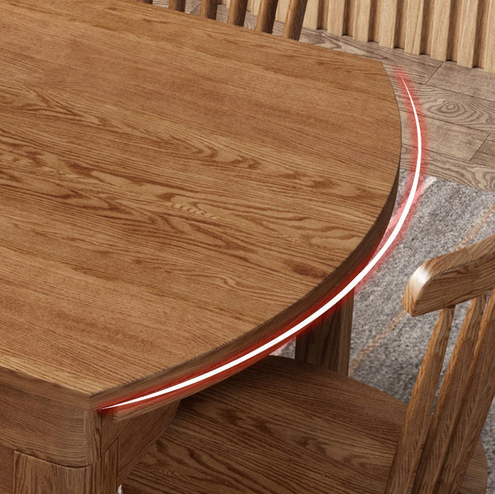 Modern Kitchen Wooden Dining Furniture Set with Round Table Formal Dining Room Table Set Clearhalo 'Dining Room Sets' 'Dining Tables & Seating' 'dining_room_set' 'furn' 'furn_dining_room_set' 'Furniture' 'furniture_dining_room_set' 'Kitchen & Dining Furniture' 'kitchen&dining_furn' 'kitchen' 3486139