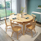 Minimalist Solid Wood Dining Room Set with Round Top and 4 Legs Base Formal Table Set Natural 7 Piece Set Clearhalo 'Dining Room Sets' 'Dining Tables & Seating' 'dining_room_set' 'furn' 'furn_dining_room_set' 'Furniture' 'furniture_dining_room_set' 'Kitchen & Dining Furniture' 'kitchen&dining_furn' 'kitchen' 3486144