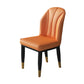 Metal Contemporary Dining Room Chairs Metallic Finish Wingback Side Chairs Orange 1 Piece Brass Gold Clearhalo ' kitchen&dining_furn' 'Dining Chairs' 'Dining Tables & Seating' 'dining_chair' 'furn' 'furn_dining_chair' 'Furniture' 'furniture_dining_chair' 'Kitchen & Dining Furniture' 'kitchen' 3486174