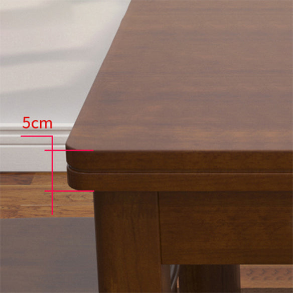 Traditional Standard Height Solid Wood Dining Table Rectangle Dining Room Set For Home Clearhalo 'Dining Room Sets' 'Dining Tables & Seating' 'dining_room_set' 'furn' 'furn_dining_room_set' 'Furniture' 'furniture_dining_room_set' 'Kitchen & Dining Furniture' 'kitchen&dining_furn' 'kitchen' 3490893