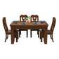 Traditional Style Rectangular Dining RoomTable Set for 6 with Parson Chairs Walnut Dining Set Clearhalo 'Dining Room Sets' 'Dining Tables & Seating' 'dining_room_set' 'furn' 'furn_dining_room_set' 'Furniture' 'furniture_dining_room_set' 'Kitchen & Dining Furniture' 'kitchen&dining_furn' 'kitchen' 3490902