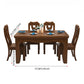 Traditional Style Rectangular Dining RoomTable Set for 6 with Parson Chairs Walnut Dining Set Clearhalo 'Dining Room Sets' 'Dining Tables & Seating' 'dining_room_set' 'furn' 'furn_dining_room_set' 'Furniture' 'furniture_dining_room_set' 'Kitchen & Dining Furniture' 'kitchen&dining_furn' 'kitchen' 3490907