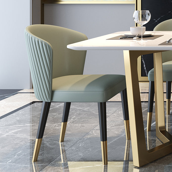 Home Scandinavian Style Sintered Stone Dining Bench Set Rectangular Dining Table with Trestle Base Clearhalo 'Dining Room Sets' 'Dining Tables & Seating' 'dining_room_set' 'furn' 'furn_dining_room_set' 'Furniture' 'furniture_dining_room_set' 'Kitchen & Dining Furniture' 'kitchen&dining_furn' 'kitchen' 3490918