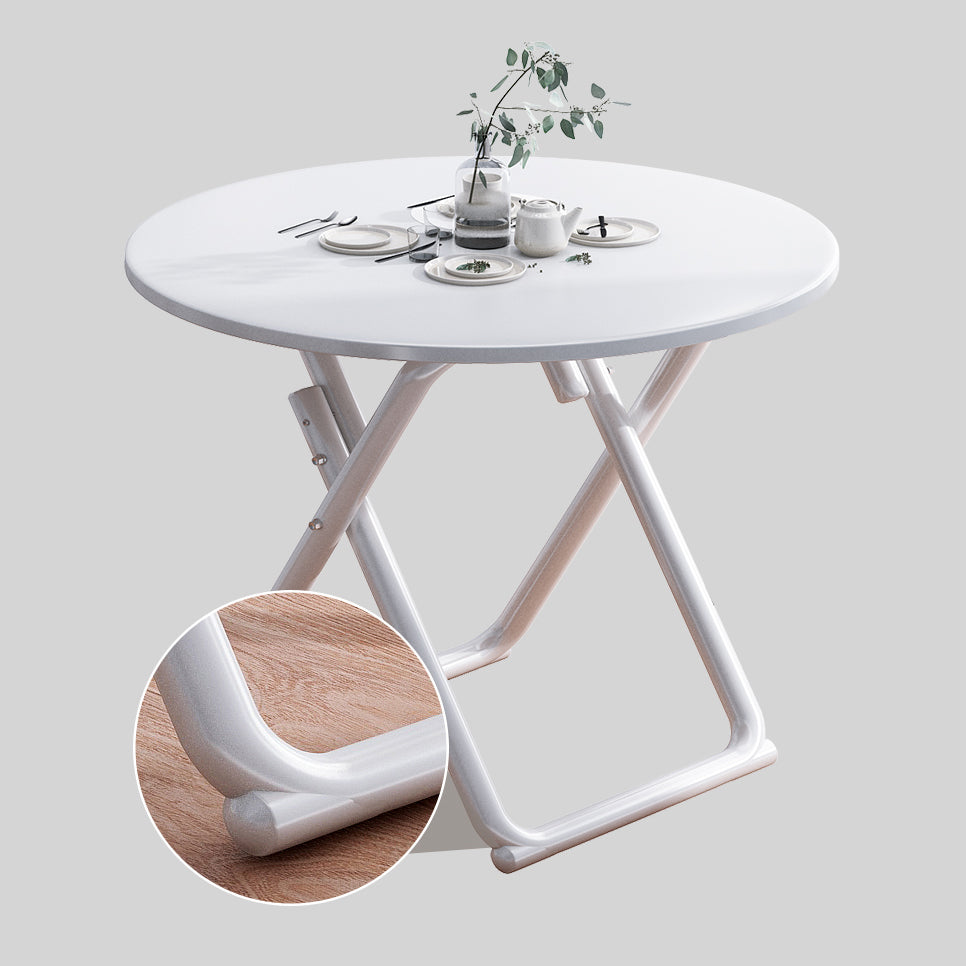 Modern Wooden Dining Room Set with Round Table Space-Saving Design Dining Table Furniture Clearhalo 'Dining Room Sets' 'Dining Tables & Seating' 'dining_room_set' 'furn' 'furn_dining_room_set' 'Furniture' 'furniture_dining_room_set' 'Kitchen & Dining Furniture' 'kitchen&dining_furn' 'kitchen' 3490963