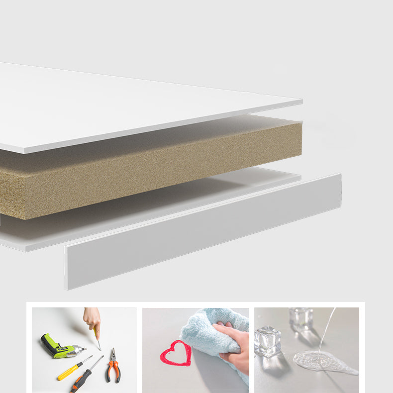 Modern Wooden Dining Room Set with Round Table Space-Saving Design Dining Table Furniture Clearhalo 'Dining Room Sets' 'Dining Tables & Seating' 'dining_room_set' 'furn' 'furn_dining_room_set' 'Furniture' 'furniture_dining_room_set' 'Kitchen & Dining Furniture' 'kitchen&dining_furn' 'kitchen' 3490964