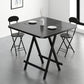 Modern Wooden Dining Room Set with Round Table Space-Saving Design Home Dining Table Furniture Black 3 Piece Set Clearhalo 'Dining Room Sets' 'Dining Tables & Seating' 'dining_room_set' 'furn' 'furn_dining_room_set' 'Furniture' 'furniture_dining_room_set' 'Kitchen & Dining Furniture' 'kitchen&dining_furn' 'kitchen' 3490970