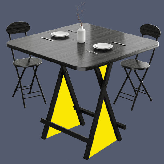 Modern Wooden Dining Room Set with Round Table Space-Saving Design Home Dining Table Furniture Clearhalo 'Dining Room Sets' 'Dining Tables & Seating' 'dining_room_set' 'furn' 'furn_dining_room_set' 'Furniture' 'furniture_dining_room_set' 'Kitchen & Dining Furniture' 'kitchen&dining_furn' 'kitchen' 3490977