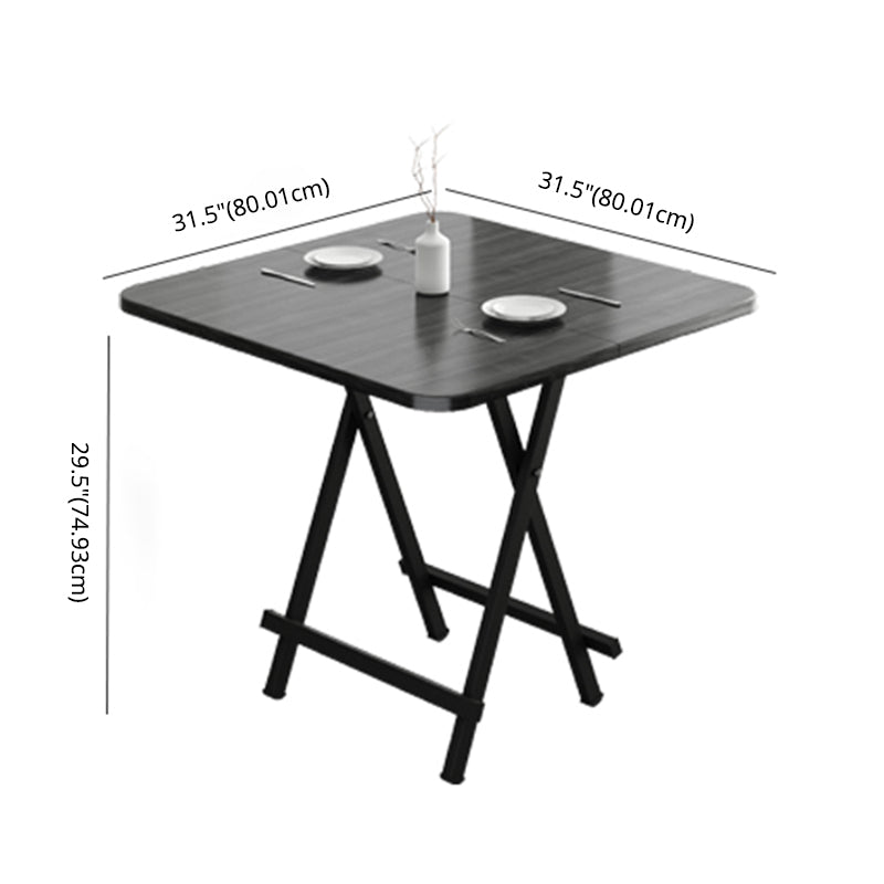 Modern Wooden Dining Room Set with Round Table Space-Saving Design Home Dining Table Furniture Clearhalo 'Dining Room Sets' 'Dining Tables & Seating' 'dining_room_set' 'furn' 'furn_dining_room_set' 'Furniture' 'furniture_dining_room_set' 'Kitchen & Dining Furniture' 'kitchen&dining_furn' 'kitchen' 3490979
