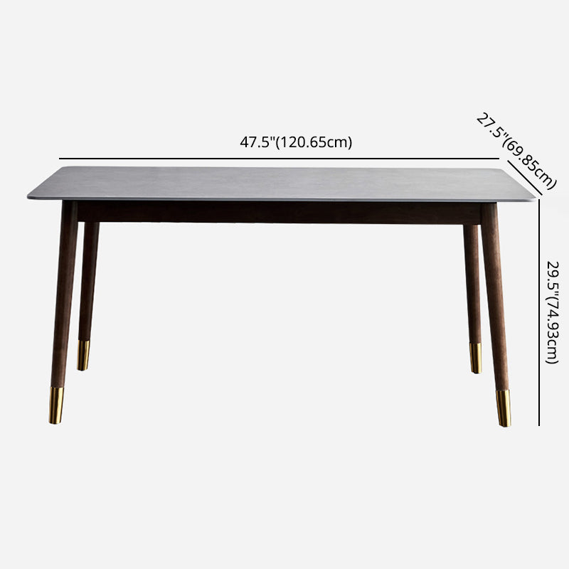 Modern Sintered Stone Dining Room Set with Rectangle Table Home Use Dining Table Furniture Clearhalo 'Dining Room Sets' 'Dining Tables & Seating' 'dining_room_set' 'furn' 'furn_dining_room_set' 'Furniture' 'furniture_dining_room_set' 'Kitchen & Dining Furniture' 'kitchen&dining_furn' 'kitchen' 3490990