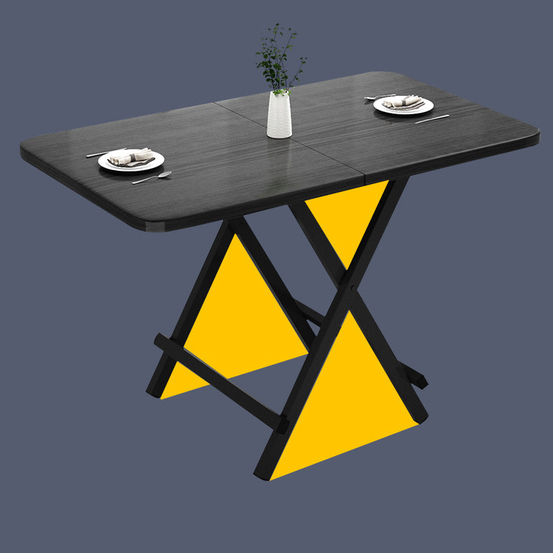 Modern Wooden Dining Room Set with Rectangle Table Space-Saving Design Dining Table Furniture Clearhalo 'Dining Room Sets' 'Dining Tables & Seating' 'dining_room_set' 'furn' 'furn_dining_room_set' 'Furniture' 'furniture_dining_room_set' 'Kitchen & Dining Furniture' 'kitchen&dining_furn' 'kitchen' 3491000