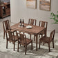 Traditional Solid Wood Dining Room Set with Rectangle Table Dining Table Furniture for Home Clearhalo 'Dining Room Sets' 'Dining Tables & Seating' 'dining_room_set' 'furn' 'furn_dining_room_set' 'Furniture' 'furniture_dining_room_set' 'Kitchen & Dining Furniture' 'kitchen&dining_furn' 'kitchen' 3491038