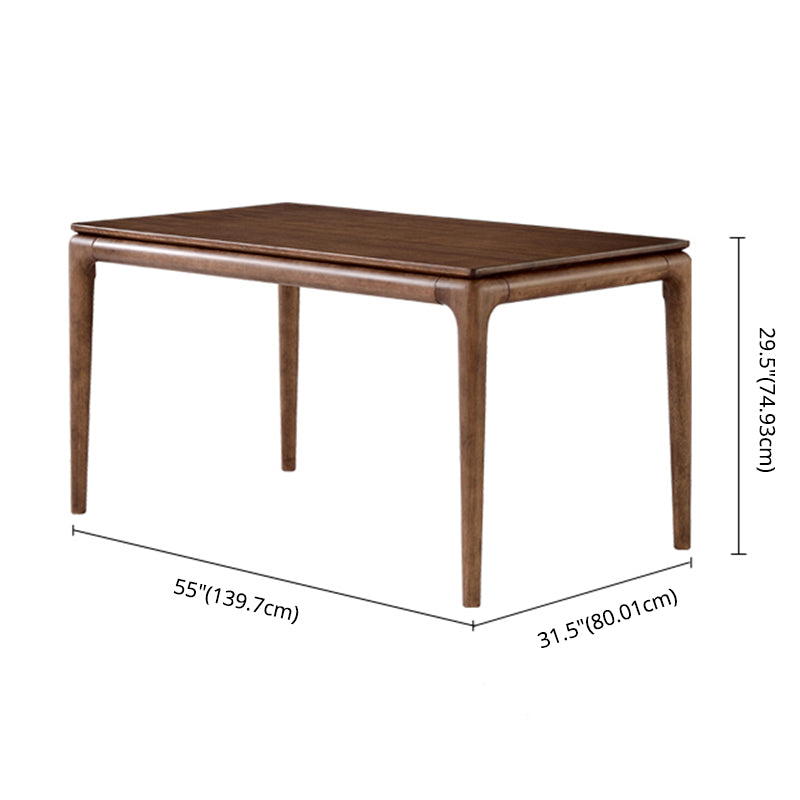 Traditional Solid Wood Dining Room Set with Rectangle Table Dining Table Furniture for Home Clearhalo 'Dining Room Sets' 'Dining Tables & Seating' 'dining_room_set' 'furn' 'furn_dining_room_set' 'Furniture' 'furniture_dining_room_set' 'Kitchen & Dining Furniture' 'kitchen&dining_furn' 'kitchen' 3491047