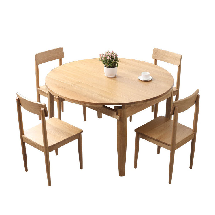 Minimalist Wooden Dining Set Standard Height with 4 Legs Base Dining Room Set for Home Use Clearhalo 'Dining Room Sets' 'Dining Tables & Seating' 'dining_room_set' 'furn' 'furn_dining_room_set' 'Furniture' 'furniture_dining_room_set' 'Kitchen & Dining Furniture' 'kitchen&dining_furn' 'kitchen' 3491067