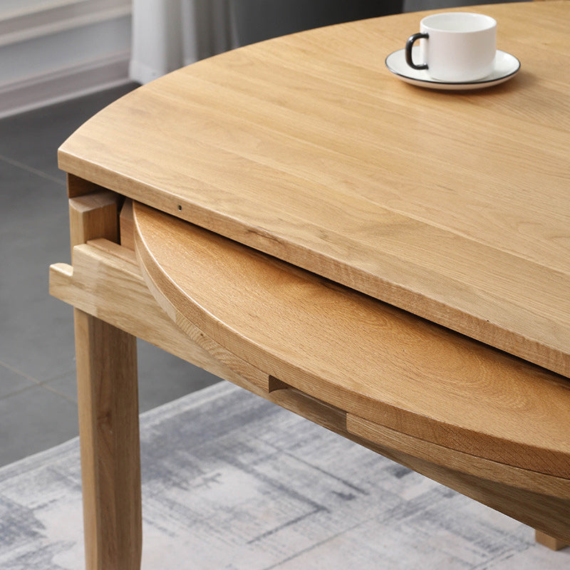 Minimalist Wooden Dining Set Standard Height with 4 Legs Base Dining Room Set for Home Use Clearhalo 'Dining Room Sets' 'Dining Tables & Seating' 'dining_room_set' 'furn' 'furn_dining_room_set' 'Furniture' 'furniture_dining_room_set' 'Kitchen & Dining Furniture' 'kitchen&dining_furn' 'kitchen' 3491070