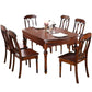 Traditional Solid Wood Dining Set Standard Height with Folding Top Dining Room Set Clearhalo 'Dining Room Sets' 'Dining Tables & Seating' 'dining_room_set' 'furn' 'furn_dining_room_set' 'Furniture' 'furniture_dining_room_set' 'Kitchen & Dining Furniture' 'kitchen&dining_furn' 'kitchen' 3491168